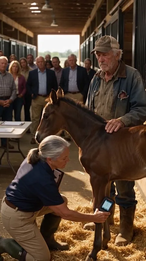They Accused the Old Groom of Swapping the Colt's Tag - Then the Scanner Beeped Twice